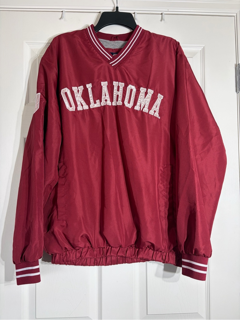 Oklahoma Sooners OU Pullover Windbreaker Jacket M